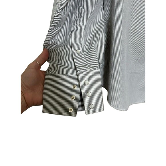 Ruddock Bros FASHION PEARL SNAP BROWN STIPED SHIRT COWBOY CUT LONG SLEEVE XL - Picture 2 of 6